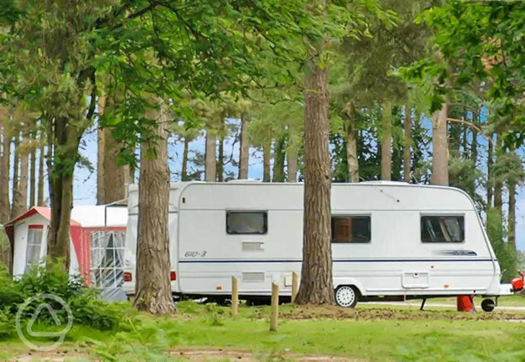 Hardstanding and grass pitches