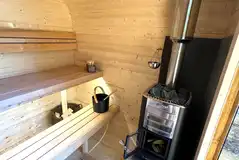 Hever dome sauna interior