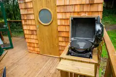 Glamping domes BBQ area Glamping domes BBQ area