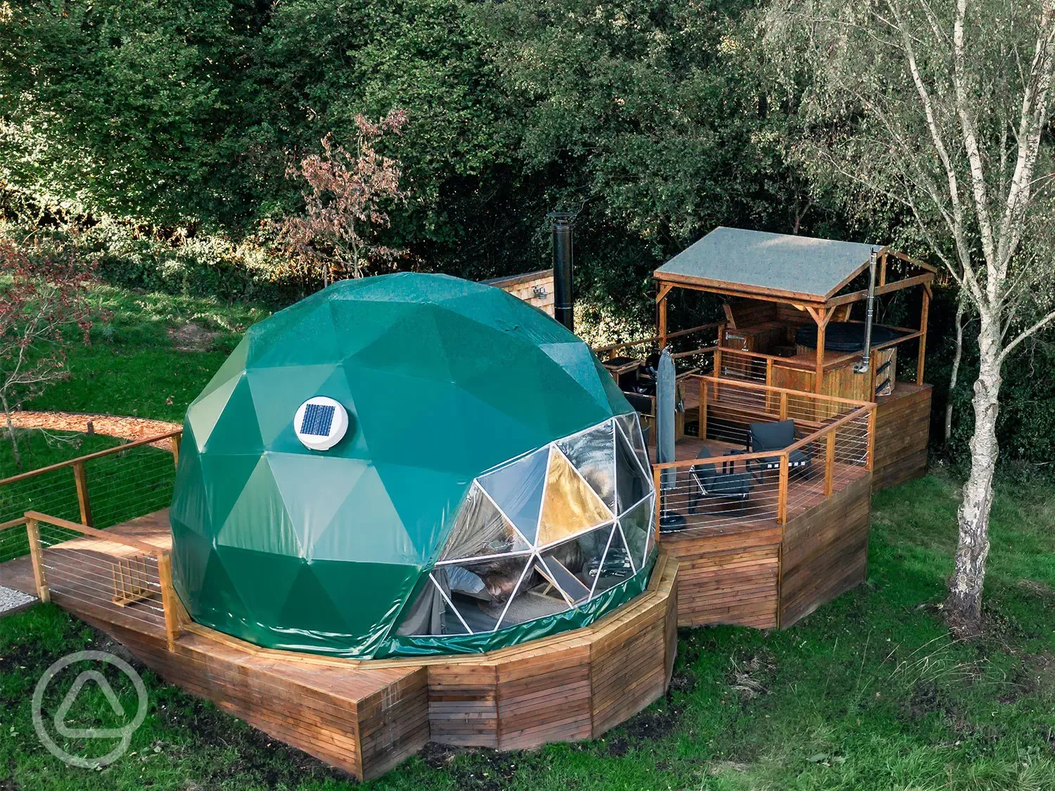 Glamping dome