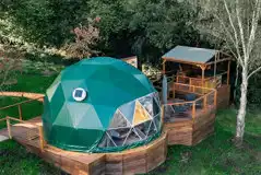 Glamping dome