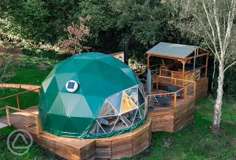 Glamping dome