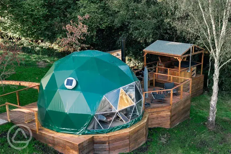 Glamping dome