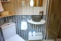 Glamping domes ensuite toilet and shower Glamping domes ensuite toilet and shower