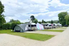 Hardstanding touring pitches with space for an awning
