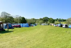 Non electric grass pitches with tents and tourers welcome