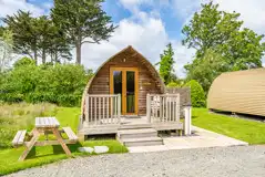 Ensuite glamping pod at Wallsend Guest House and Glamping Pods
