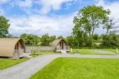 Four person glamping pods