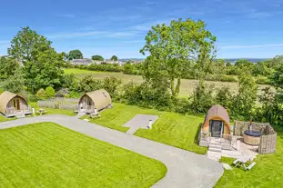 Wallsend Guest House and Glamping Pods, Wigton, Cumbria (18 miles)