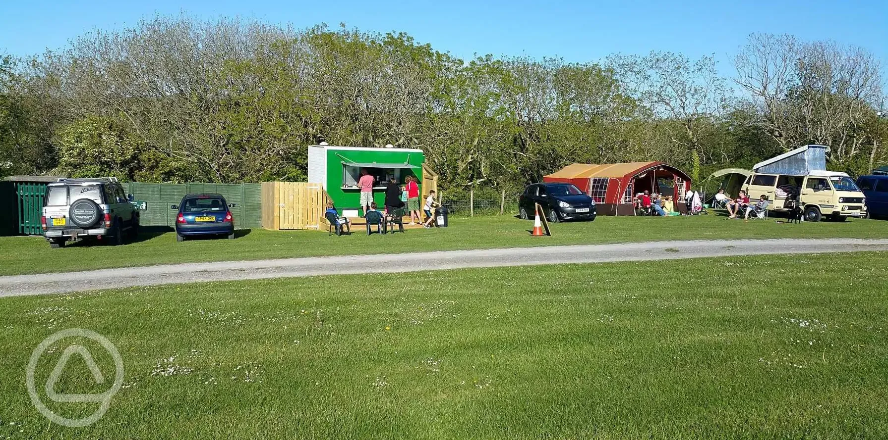 Burger van and pitches