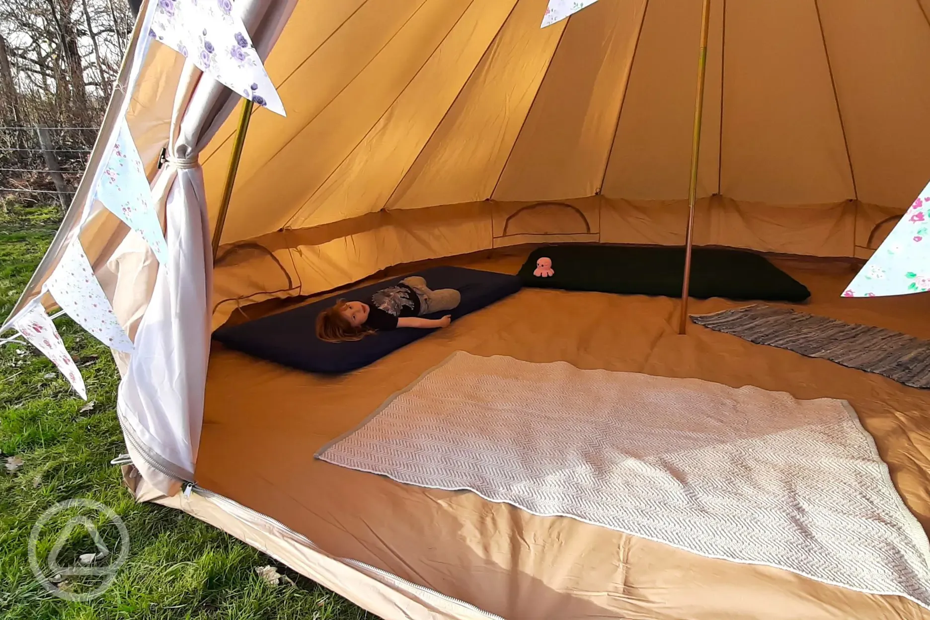 Bell tent interior