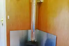 Millie glamping cabin wood burner