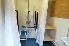 Showers in the facilities block