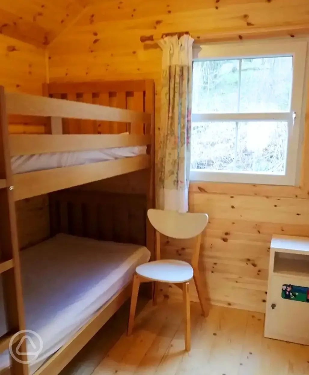 Millie glamping cabin bunk beds