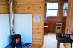 Millie glamping cabin interior