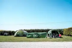 Camping pitches at Macdonald's Farm