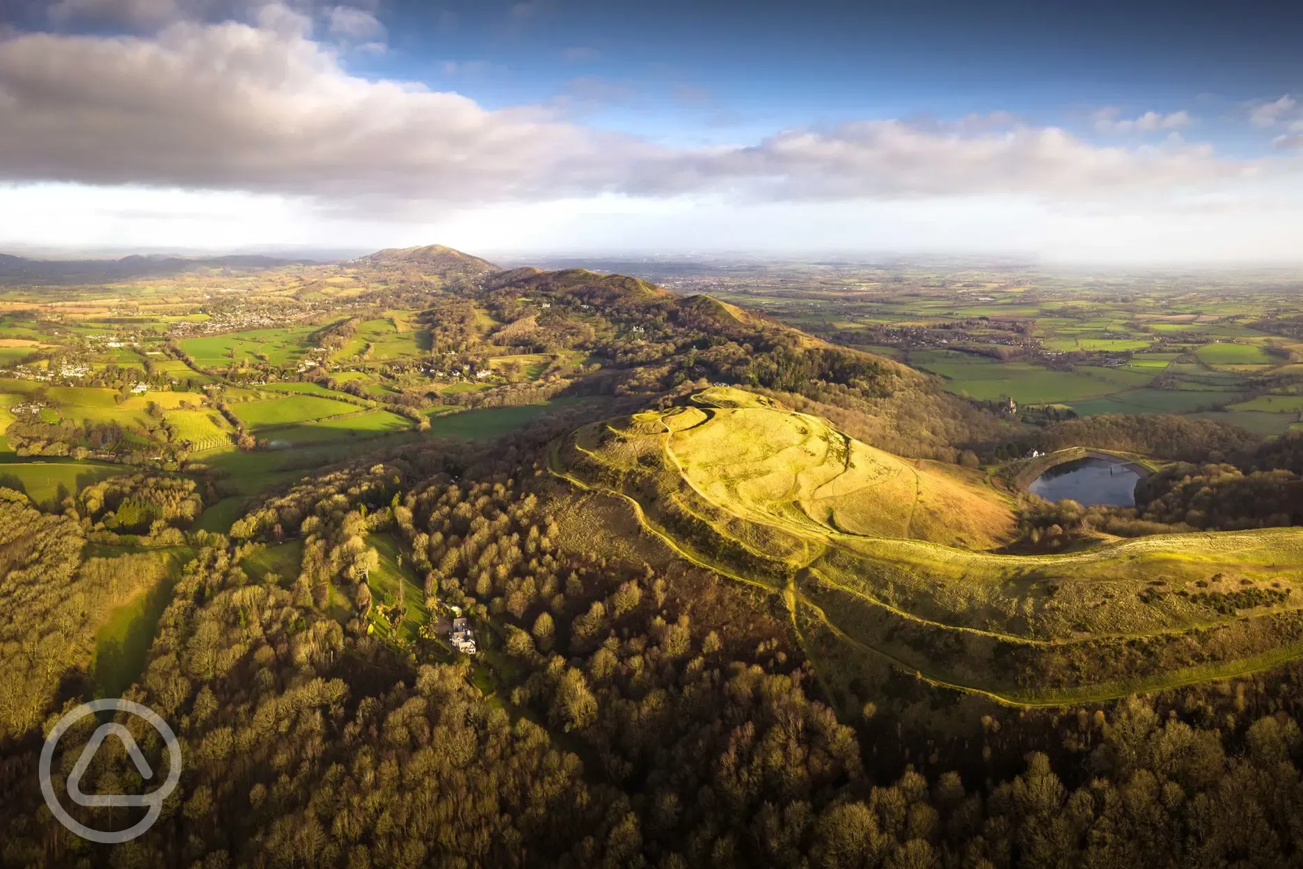 The Malvern Hills where yo will see some of England's finest countryside