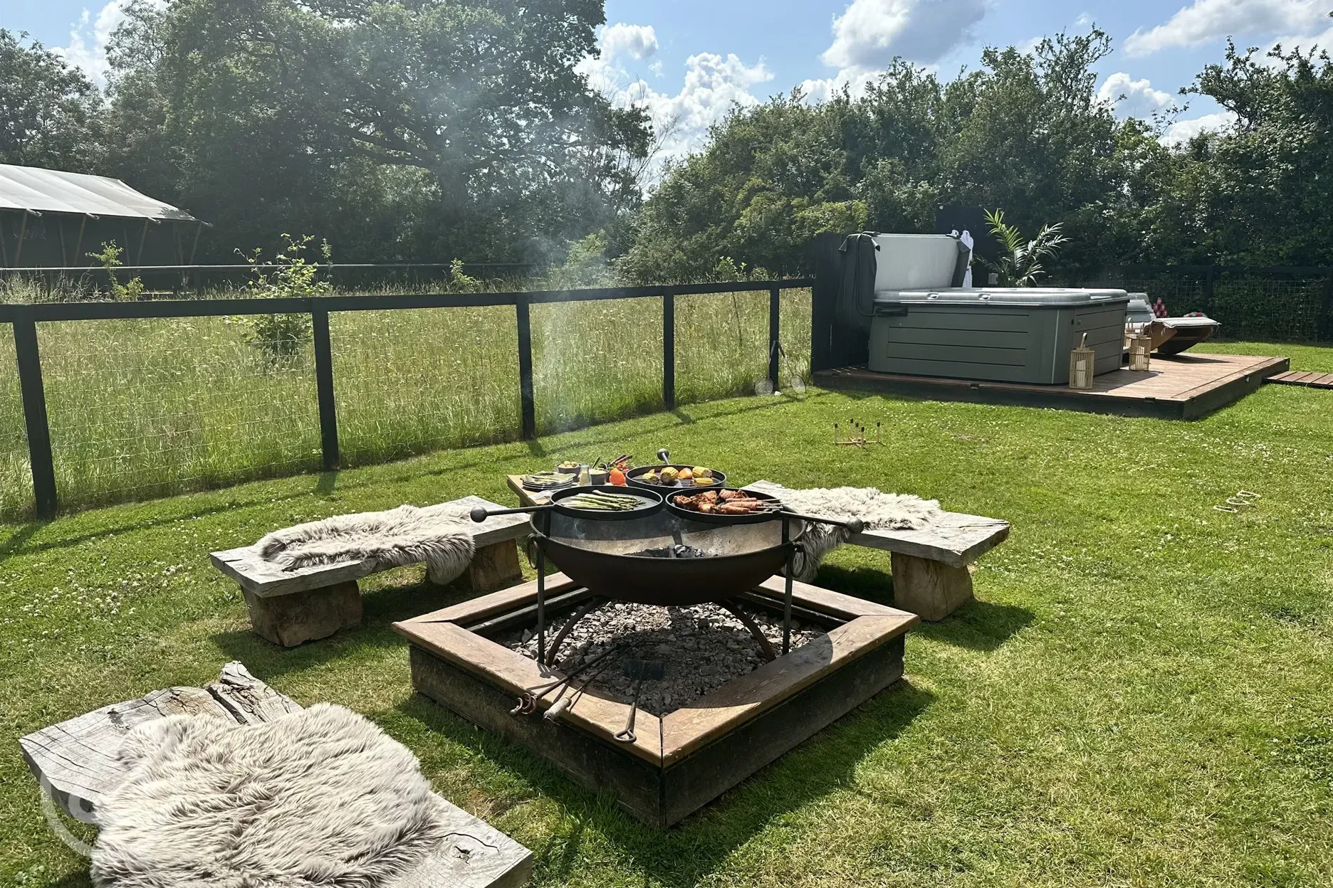 Fire pit area