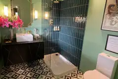 Safari tent - ensuite bathroom Safari tent - ensuite bathroom