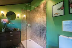 Safari tent - ensuite bathroom Safari tent - ensuite bathroom