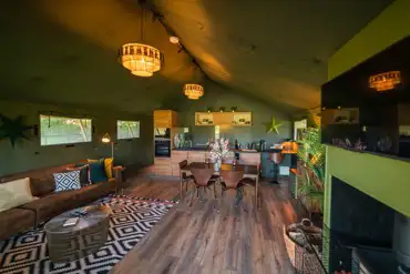 Safari tent interior