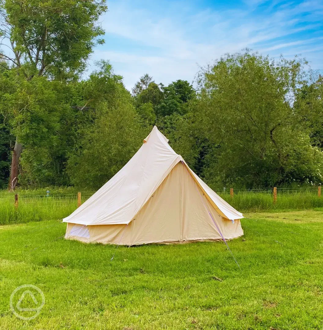 Unfurnished bell tents