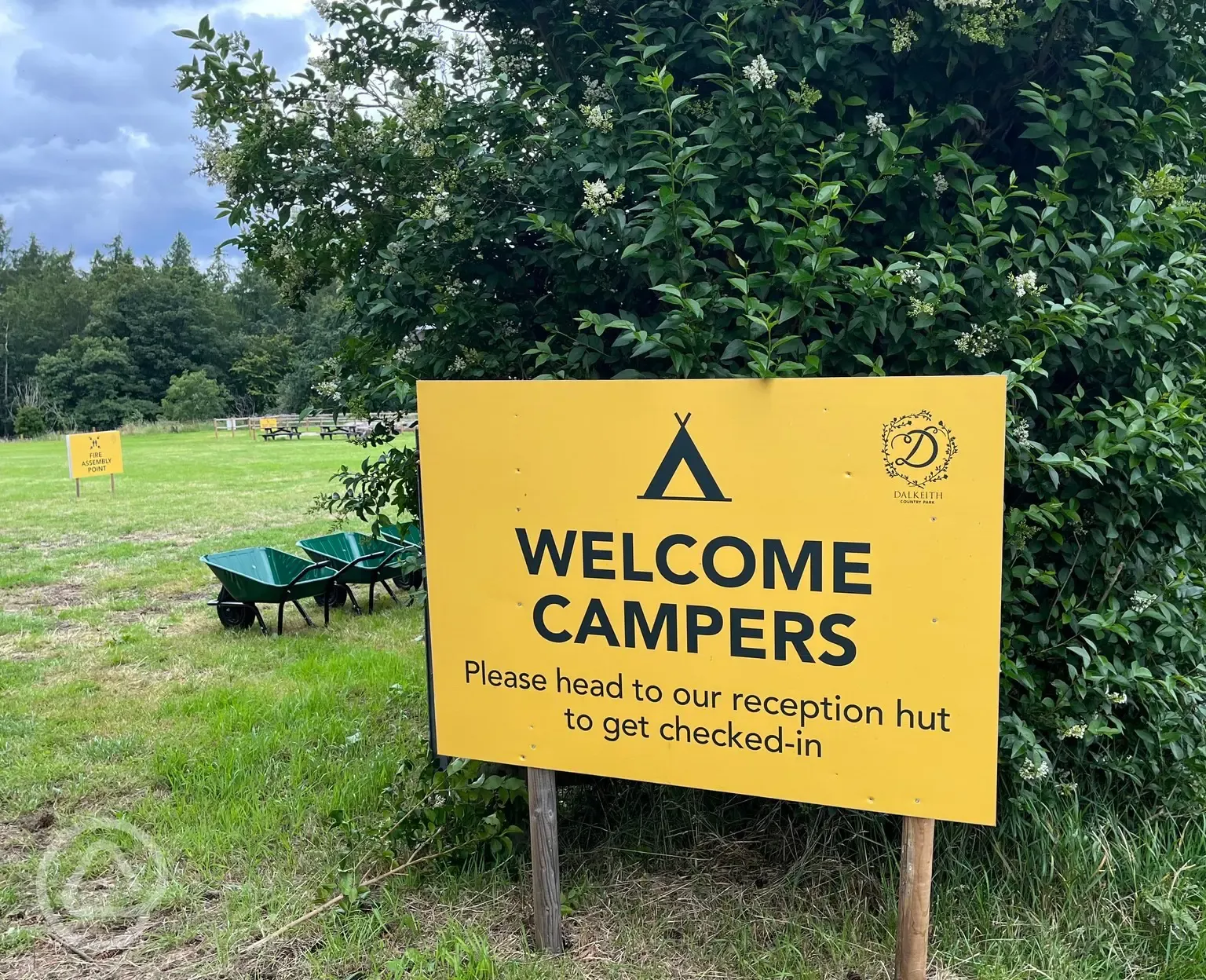 Campsite entrance