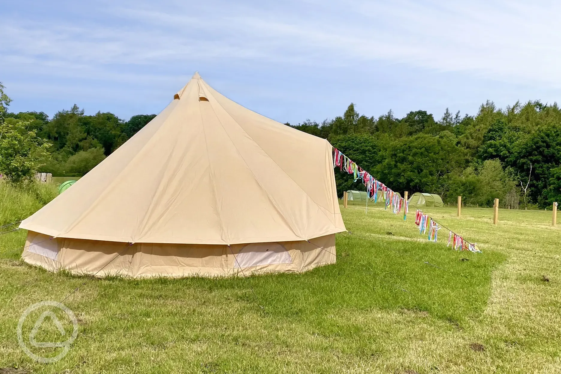 Unfurnished bell tents