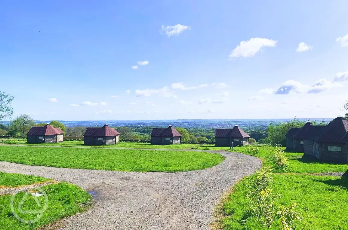 Pods and countryside views