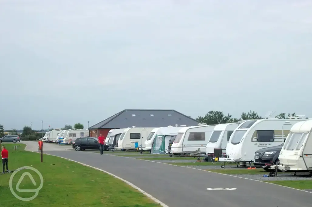 Fully serviced gravel hardstanding pitch (3m x 9m)