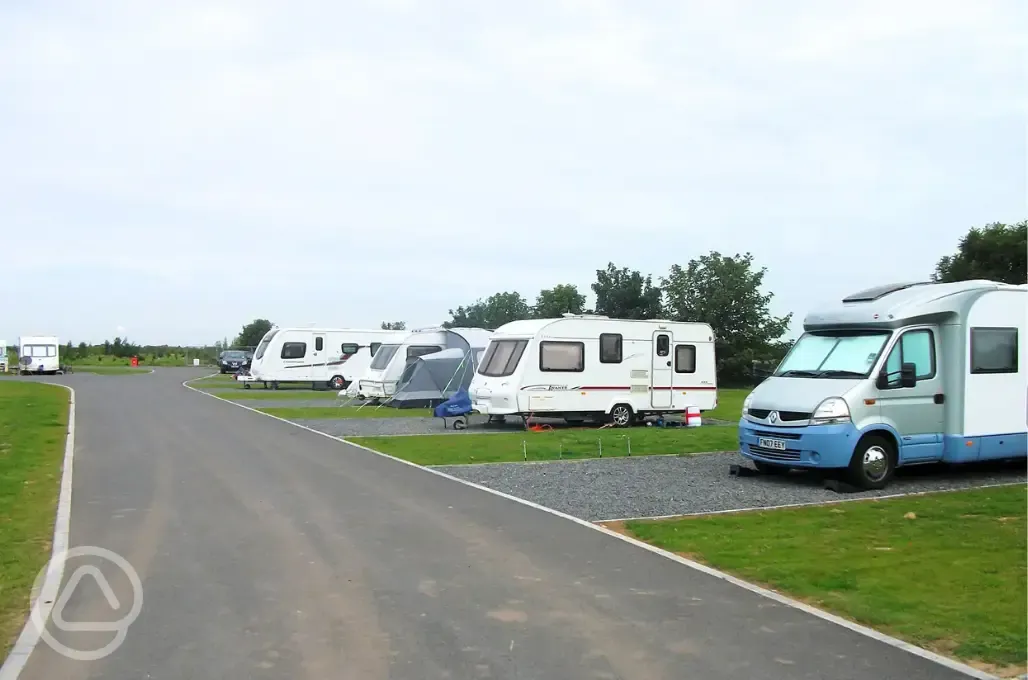 Fully serviced gravel hardstanding pitch (3m x 9m)