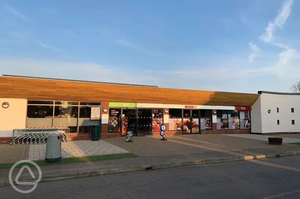 Large onsite supermarket stocked with essentials