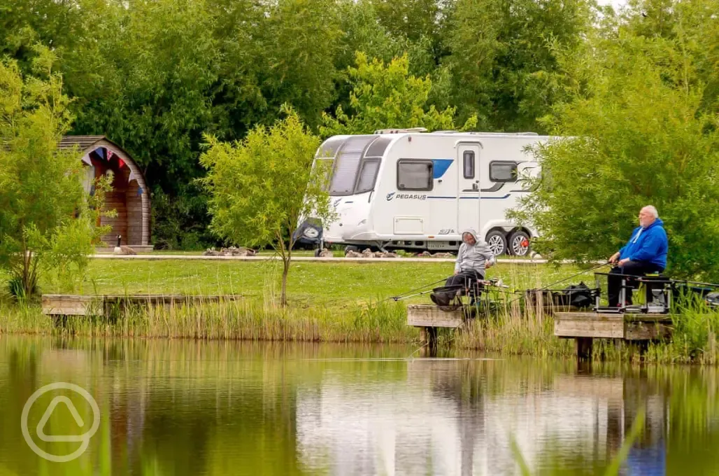 Lakeside touring pitches