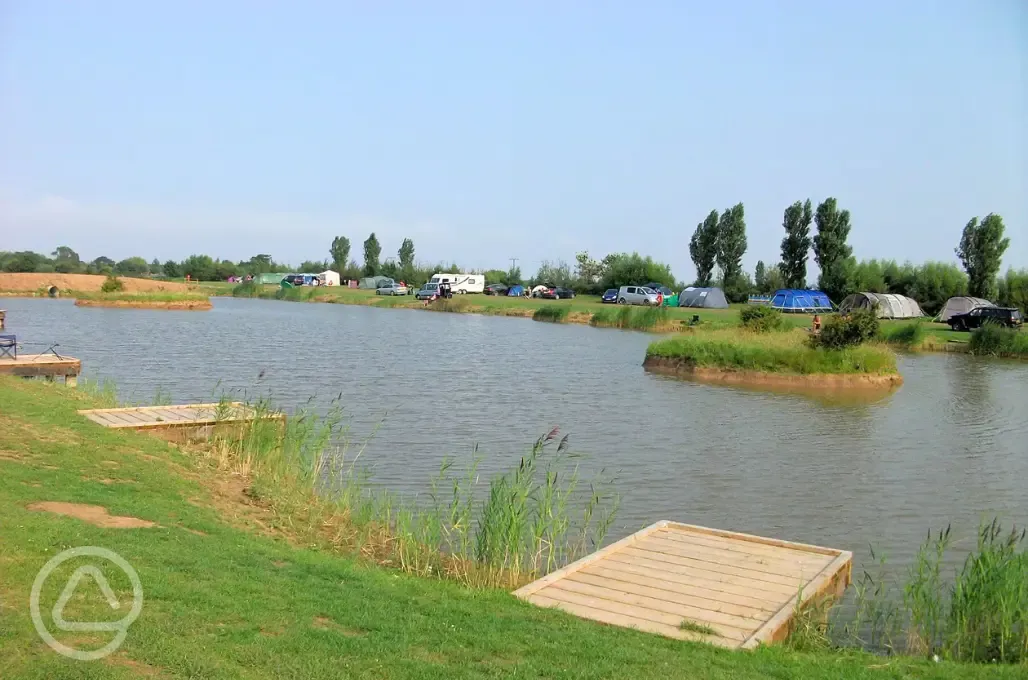 Disabled-friendly fishing platforms at Grange Leisure Park