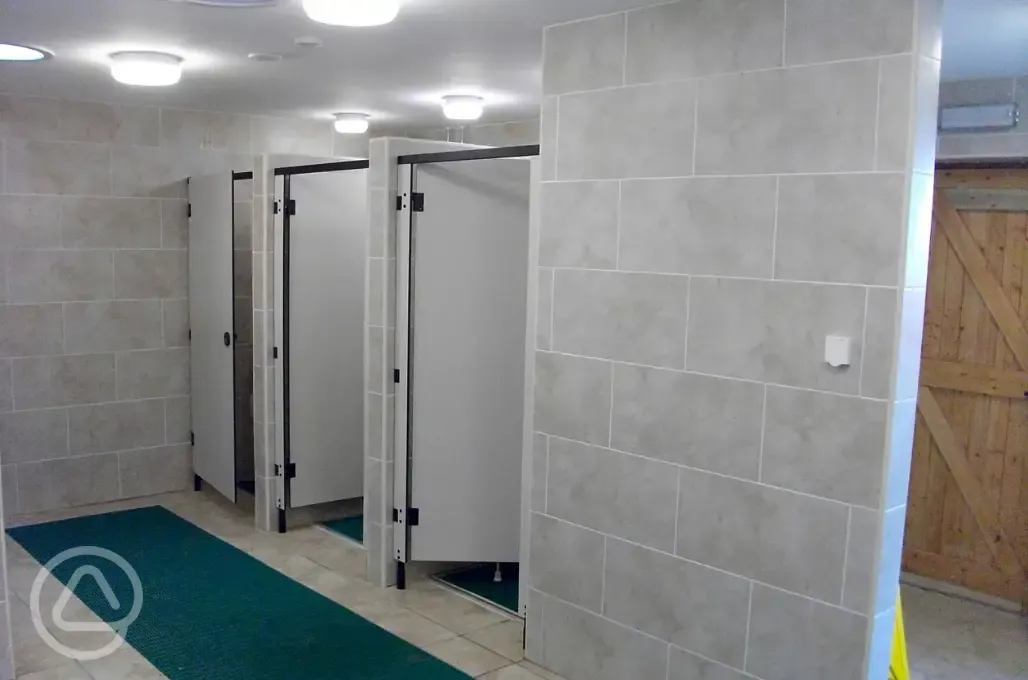 Facilities block with toilets and showers