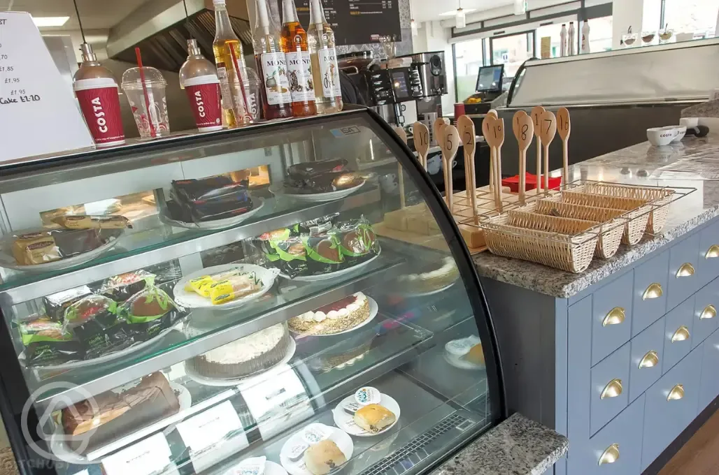 The Badgers Barn onsite with a Costa Coffee