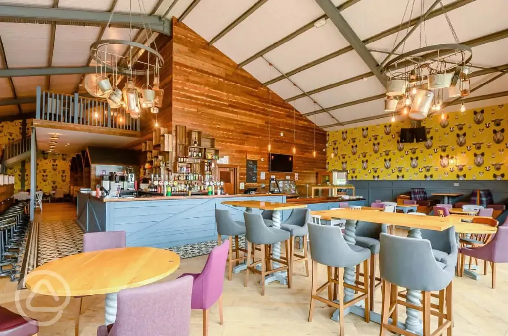 The Badgers Barn indoor seating area