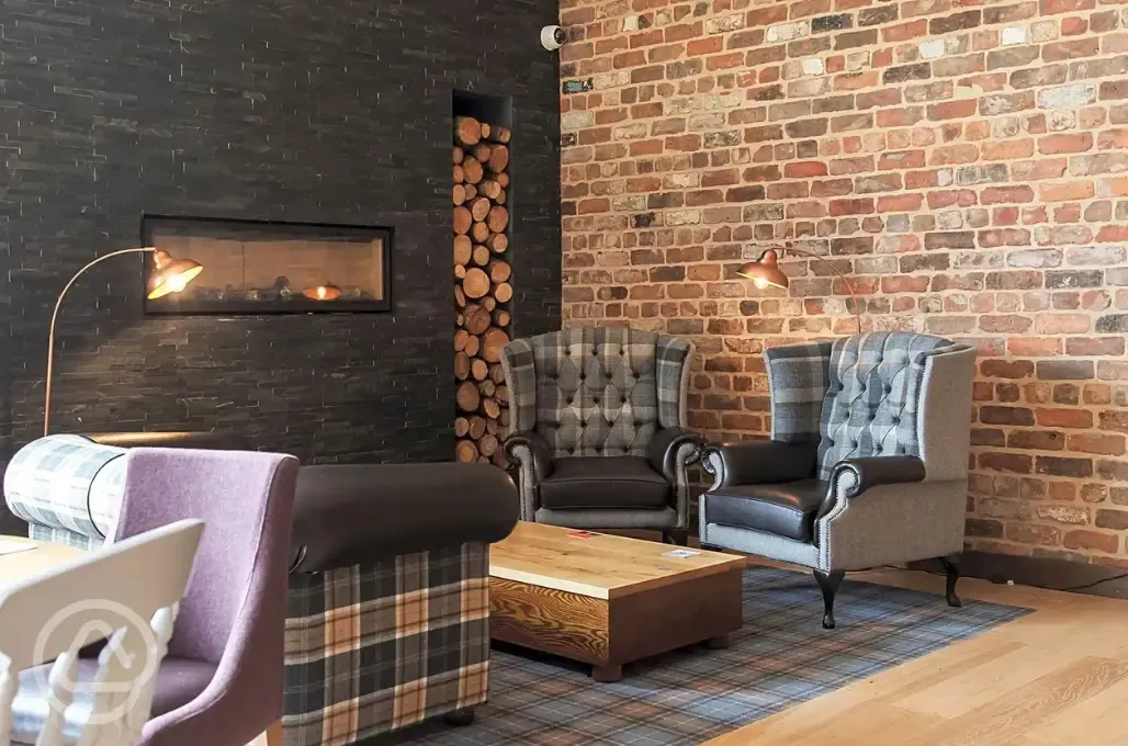 The Badgers Barn indoor seating area