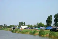 Electric grass tent and touring pitches Electric grass tent and touring pitches