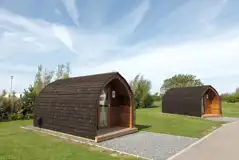 Dog friendly camping pods at Grange Leisure Park