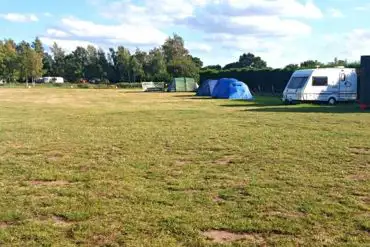 Grass pitches suitable from camping and touring