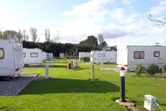 Electric grass and gravel hardstanding pitches