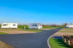 Electric grass and gravel hardstanding pitches