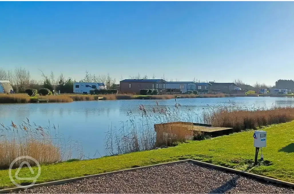 Fully serviced hardstanding pitches (adults only, lake view)