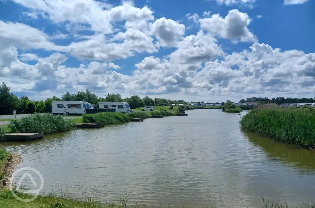 Fully serviced hardstanding pitches (adults only, lake view)