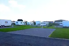 Electric grass and gravel hardstanding pitches