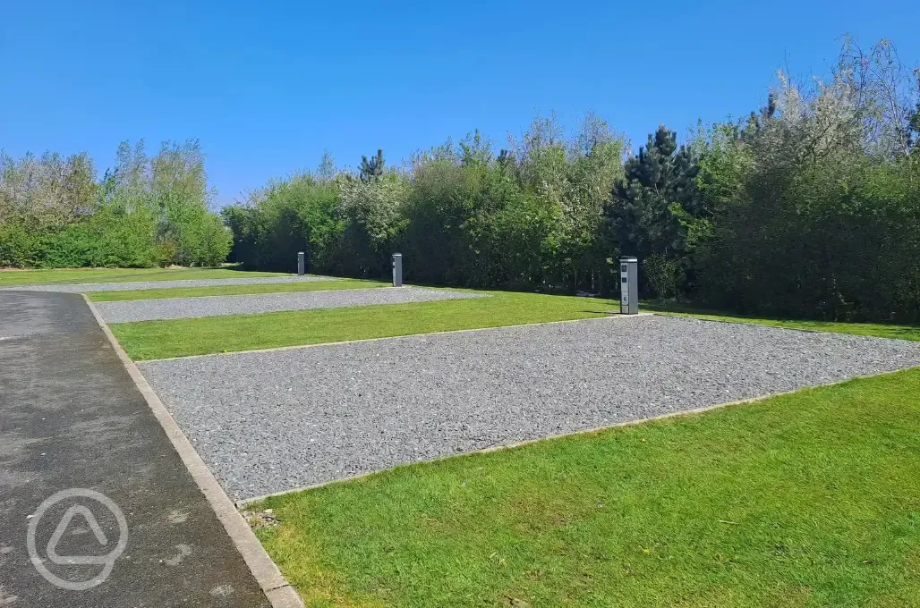 Fully serviced hardstanding pitches
