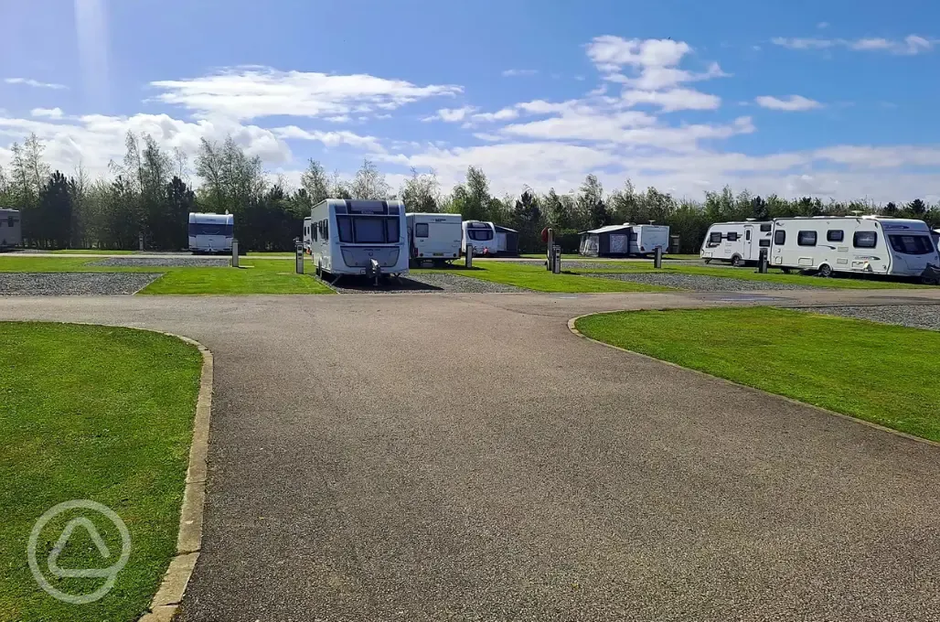 Fully serviced hardstanding pitches