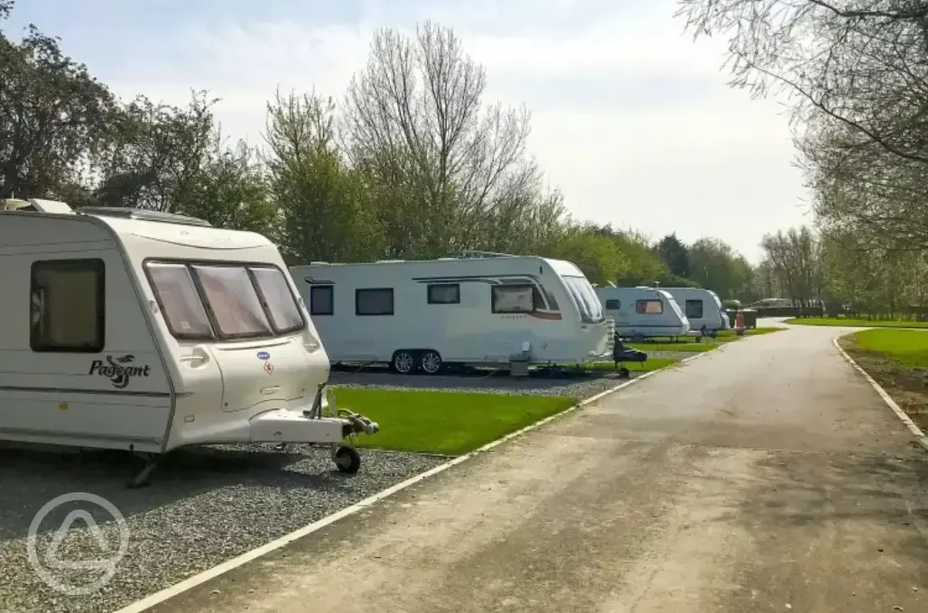 Fully serviced hardstanding pitches