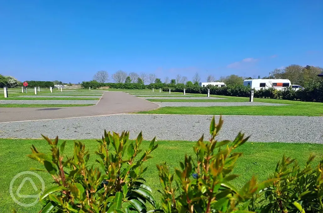 Fully serviced hardstanding pitches